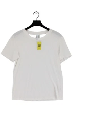 & Other Stories Women's T-Shirt UK 12 White 100% Cotton Basic - Image 1 of 4