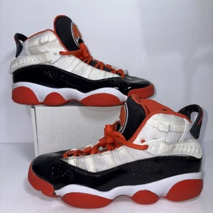 Nike Jungen Air Jordan 6 Ringe DV1345-108 schwarz Basketballschuhe Turnschuhe Gr. 4,5Y - Bild 1 von 11