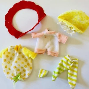 Vintage 1980s Strawberry Shortcake Doll Outfit Clothing Replacement Clothes Lot - Picture 1 of 7