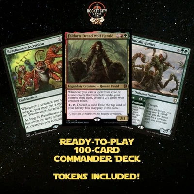 MTG Commander EDH Deck: Faldorn, Dread Wolf Herald - Image 1 of 4