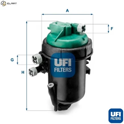 FUEL FILTER 55.173.00 FOR FIAT 500/C IDEA PANDA/Hatchback/Van LANCIA 1.2L 4cyl - Image 1 of 4