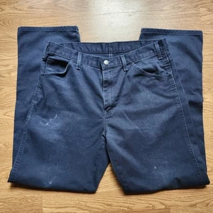 Dickies marineblau Canvas Twill normale Passform Arbeitskleidung Hose Herren Größe 36 x 32 C798DN - Bild 1 von 12