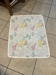 Vintage 1985 American Greetings Corf. Care Bears Baby Blanket - Picture 1 of 6