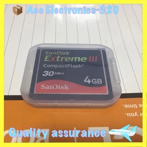 SanDisk Extreme III compact flash card SDCFX 4gb 30MB/S CF Memory CARD - Picture 1 of 2
