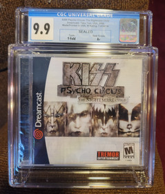 NEW Sealed GRADED CGC 9.9 A+ Kiss Psycho Circus Nightmare Child (Sega DreamCast)
