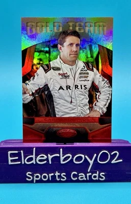 Carl Edwards /75 Gold Team Red Foil 2016 Panini Certified Racing Nascar Toyota - Image 1 of 3