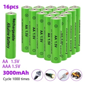 16 Pcs AA AAA 3000mAh Rechargeable Battery 1.5V Recharge Batteries Universal UK - Picture 1 of 24
