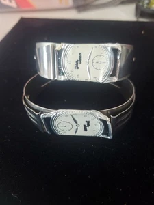 2 Vintage Don Juan Stainless Steel Cuff Field Watch Band. 1-18,19 mm, 1-14,15mm - Picture 1 of 4