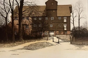 KATHL;EEN CADDICK B1937 - SIGNED ETCHING 'HOUGHTON MILL' VERY GOOD CONDITION - Picture 1 of 1