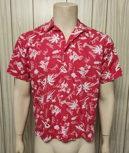 Polo red Hawaiian shirt S men's cotton Ralph Lauren - Picture 1 of 8