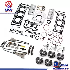 For 13-20 Benz 3.0T Overhaul Rebuild Kit w/ Timing Chain/Pistons & Rings M276 - Bild 1 von 15
