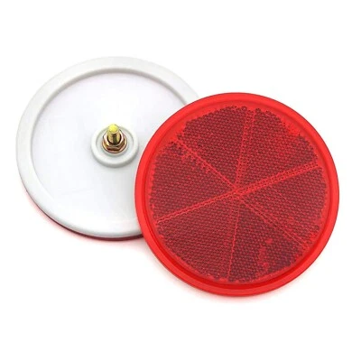 Reflectores de advertencia redondos de 3,14 pulgadas 2 piezas para remolque de muelle de coche camión bicicleta barco... Foto 1 de 4