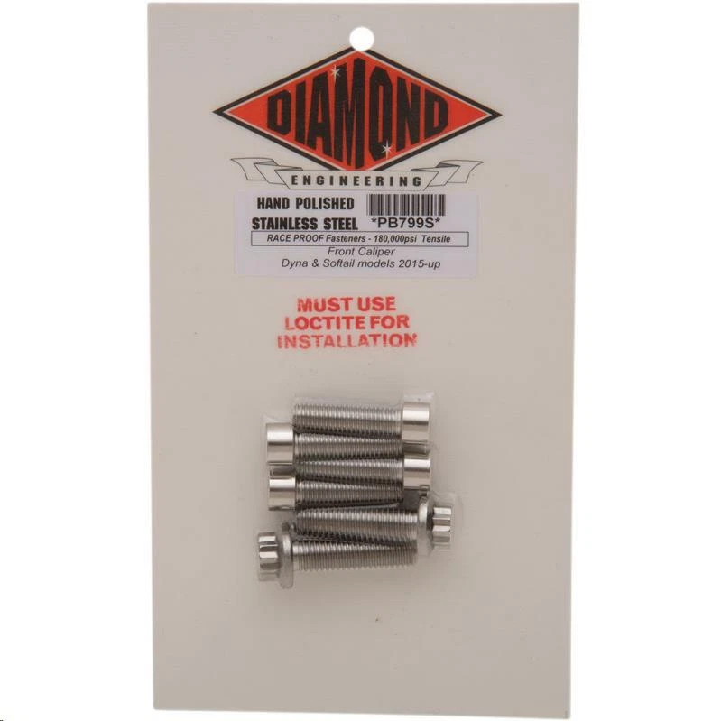 Montaje de pinza delantera Diamond Engineering 12 puntos pulido 18-21 Harley Softail Foto 1 de 1