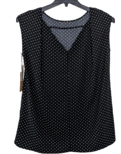 Halogen Tank Top Polka Dot Ivory Black Womens Sz XS NEW NWT N91 - Image 1 of 1