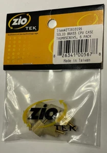 ZioTek Solid Brass CPU Case Thumbscrews - 6 Pack - Bild 1 von 2