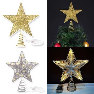 2PCS Christmas Tree Topper Treetop Lights LED Star Light Xmas Party Decor AU - Picture 1 of 9