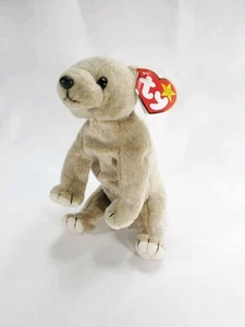 Ty Beanie Babies ALMOND Brown Bear Retired Beanie Baby PE Pellets Plush 4/14/99 - Picture 1 of 8