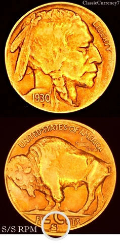 1930 S BUFFALO NICKEL!!! CONECA: RPM #1 VARIETY ERROR!!! 💎BUFFALO NICKEL! N0155 Cover
