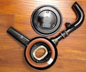 FIAT 124 SPIDER COUPE 1800 AIR FILTER HOUSING exhaust extension & hose OEM RARE - Picture 1 of 4