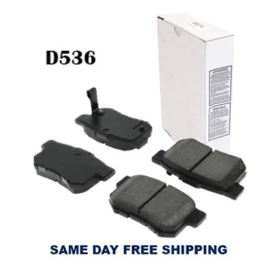 D536 Ceramic Rear Brake Pad For Acura CL, Legend, TL, Honda Element 11-03  - Image 1 of 3