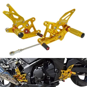 Oro Arashi pedane arretrate regolabili rearset per HONDA CBR250R CBR300R CB300F - Foto 1 di 12