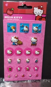 Pegatinas Sanrio Puffy Hello Kitty 2009 helado emergente dimensional casi de colección - Imagen 1 de 6
