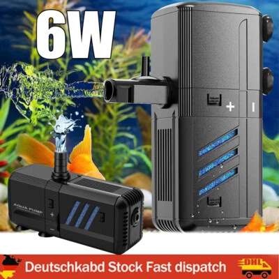 MARKENLOS Für 30-150L Aquarium Aquarium Innenfilter Filterpumpe Aquariumfilter 500 L/h 6W