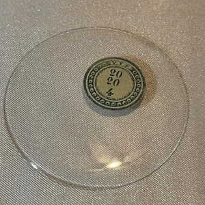 20 Ligne Nos Glas Taschenuhr Kristall - Bild 1 von 1