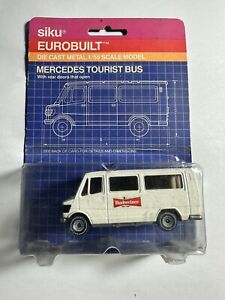 1980 siku eurobuilt mercedes Tourist Bus 1624 White Budweiser Cruiser RARE! 1/55