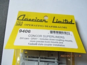 American Limited 9406 Membranen ConCor Superliner grau 6 Paar Nenngröße H0 - Bild 1 von 4