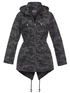 NEW RAIN MAC Ladies PARKA Shower Womens Outdoor RAINCOAT Size 8 10 12 14 16 - Picture 1 of 8