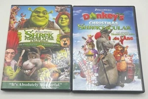Shrek Forever After AND Donkey's Christmas Shrektacular-Holiday Double DVD Pack - Picture 1 of 6