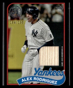 2024 Topps Baseball Alex Rodriguez Black Bat Relic /199 #5405 - Picture 1 of 2