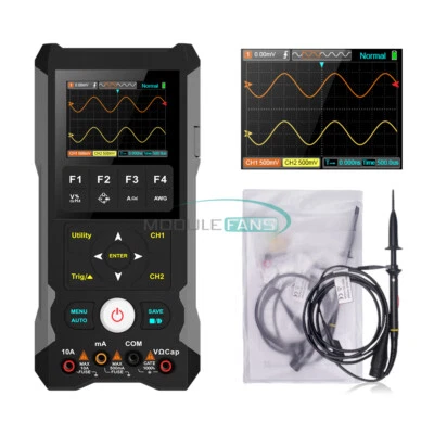 ET202D 3in1 Oscilloscope Multimeter Signal Source Dual CH Handheld Oscilloscope - Image 1 of 4