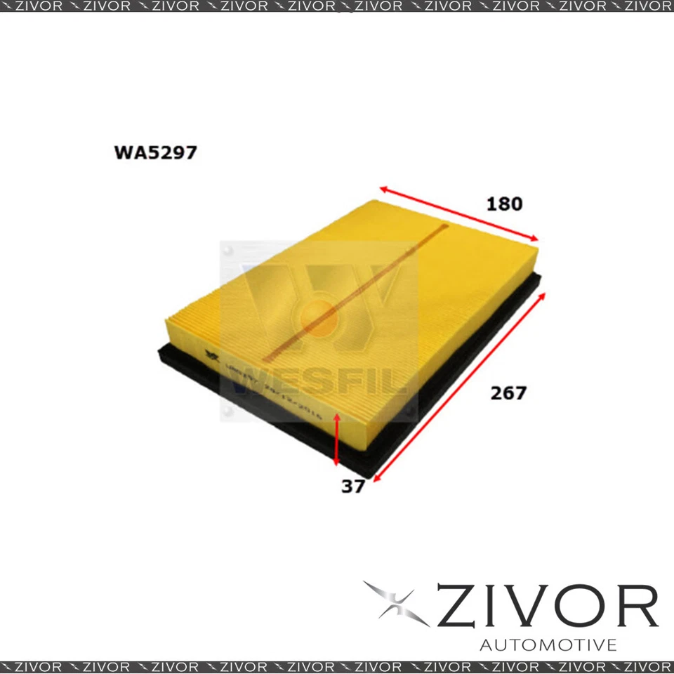 Wesfil Air Filter For Lexus LS600H 5.0L V8 11/07-on - WA5297 *By Zivor* - image 1 of 1