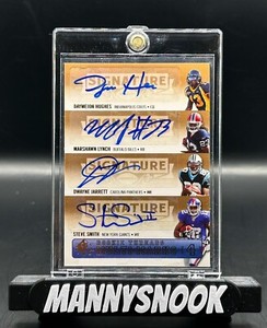 2007 SP Rookie Threads Multi-Marks Quad Auto Lynch / Smith / Hughes / Jarrett