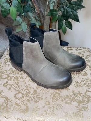 Sorel Emelie Chelsea Boot Quarry/Black Size 6 - Image 1 of 4