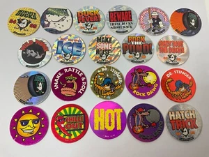 Lot of 21 Hawaiian Pog Milk Cap Board Game *Del Taco Foil Promotion Mighty Ducks - Picture 1 of 16