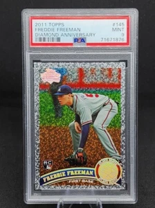 2011 Topps FREDDIE FREEMAN Diamond Anniversary Rookie RC #145 PSA 9 - Picture 1 of 2