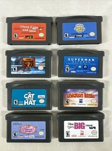 Nintendo Game Boy Advance Kids Lot - 8 GBA Games - Tested Working Monkey Seuss 6 - Picture 1 of 5