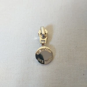 Calvin Klein Gold Tone Replacement Zipper With Pull Charm Spell Out CMZ 5F - Picture 1 of 6