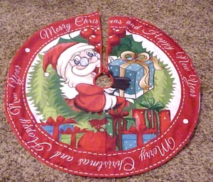 Christmas Tree Skirt Mat Floor Cover Decoration Carpet Ornament Home 32" Diam. - Picture 1 of 2