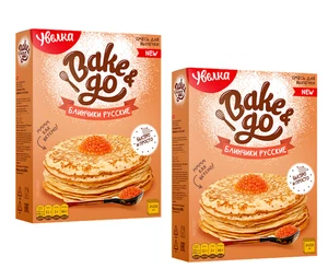 PFANNKUCHENMISCHUNG FÜR CRÊPES leicht zu kochen 4 Beutel x 250g Mehl UVELKA Увелка RF Блинчики - Bild 1 von 3