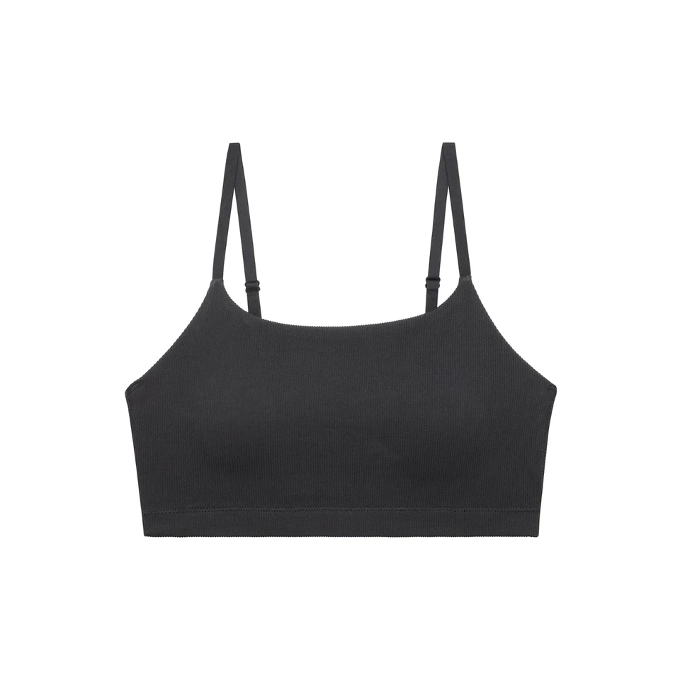 Bralette cami acanalado sin costuras No Boundaries para mujer, talla M Foto 1 de 1