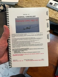 da42 ng -vi diamond normal checklist laminated - Bild 1 von 2