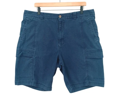 Pantalones Cortos Tommy Bahama Para Hombres 38x9 Azul Carga Algodón Tensel Elastizados Playa Senderismo Caminar Foto 1 de 4