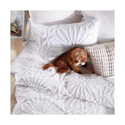 Conjunto de edredom e farsa Peri Home 100% algodão (medalha branca de chenille... envio rápido - Imagem 1 de 4