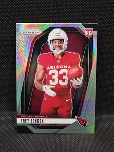 Trey Benson #38 2024 Panini Prizm Rookie Variations Silver Prizm Cardinals  - Picture 1 of 2