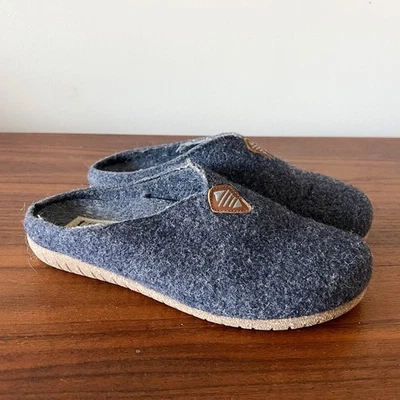 Zapatillas zueco de lana Taos azul marino fieltro zapatos cómodos sin cordones para mujer 39 (8/8,5) Foto 1 de 4