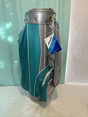 Mizuno винтажная сумка для гольфа 6 путь хорошая форма новый с ярлыками бирюзовый синий редкая Бесплатная доставка - Изображение 1 из 4